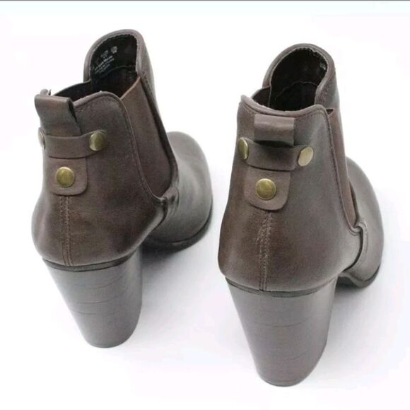 Carlos by Carlos Santana Ankle Brown High Heel Boots Women's Size 11 - Picture 6 of 8